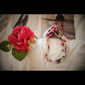 Floral front twist headband hairband turban